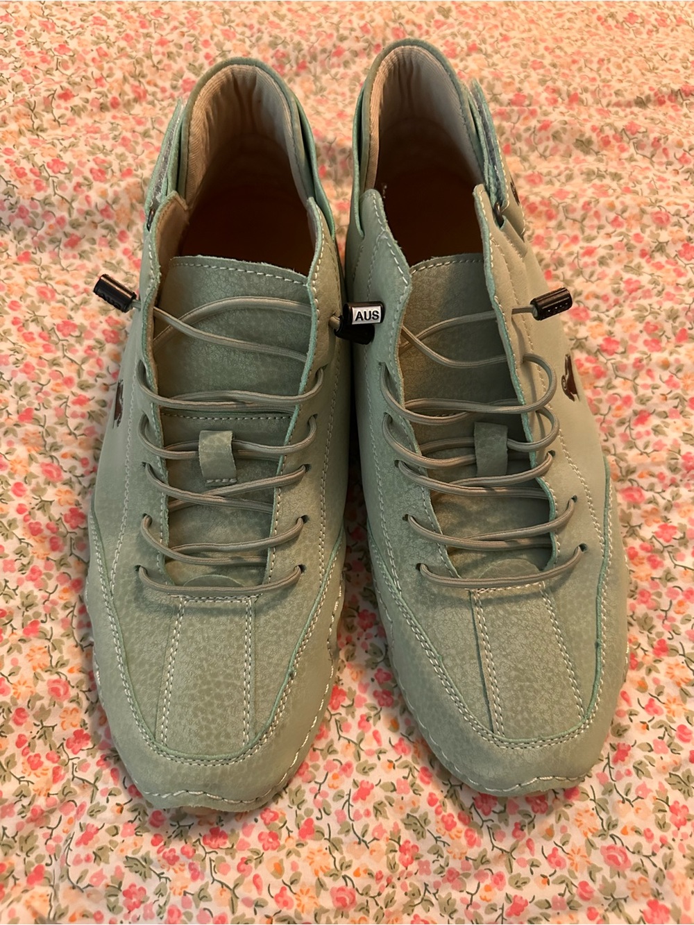 Size 40 LDECK Classic Slip-On Loafers in Sage Green